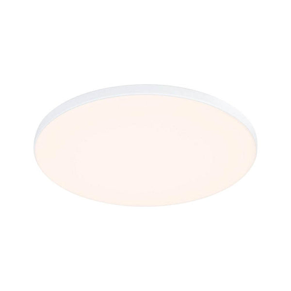 VariFit LED Einbaupanel Veluna Edge Weiß Dimmbar, rundes rahmenloses 160mm LED-Panel 3000K, stufenlos einstellbare VariFit-Klemmfedern