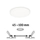 VariFit LED Einbaupanel Veluna Ø 12,5cm Satiniert