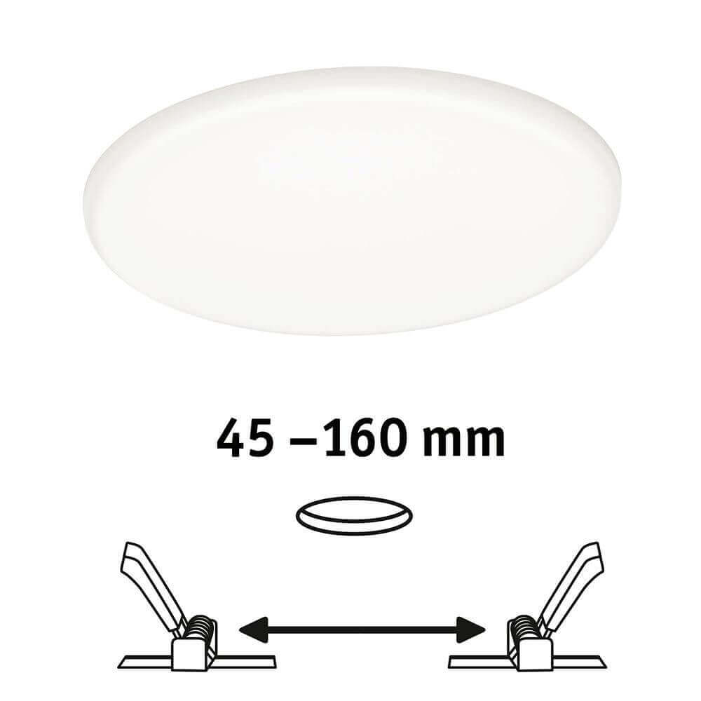 VariFit LED Einbaupanel Veluna Rund Ø 18,5cm Satin