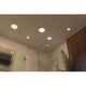 VariFit LED Einbaupanel Veluna Rund Ø 18,5cm Satin in modernem Badezimmer mit neutralweißen Licht.