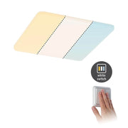 VariFit Veluna LED Indbygget panel CCT-kontakt firkantet hvid, klar med hvid kontakt til fleksibel lysjustering.
