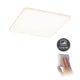 VariFit LED Einbaupanel Veluna mit 3-Stufen-Dimmer Eckig Satin, dimmbar mit 3-stufigem Schalter.