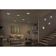 VariFit LED Einbaupanel Veluna mit 3-Stufen-Dimmer Satin in modernem Wohnraum