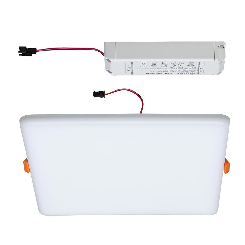 VariFit LED recessed panel Veluna with 3-stage dimmer satin