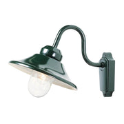 Vega Applique da esterno Verde, vetro chiaro con design elegante e lampadina trasparente, ideale per spazi esterni.