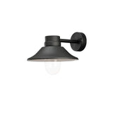 Zewnętrzna lampa ścienna LED Vega 700LM, 3000k czarne, przezroczyste szkło