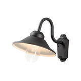 Zewnętrzna lampa ścienna LED Vega 700LM, 3000k czarne, przezroczyste szkło