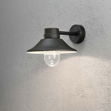Zewnętrzna lampa ścienna LED Vega 700LM, 3000k czarne, przezroczyste szkło