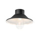 Vega LED Deckenleuchte 700lm 3000K Schwarz, klares Glas mit modernem Design und heller Beleuchtung.