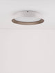 Vela LED Deckenleuchte Ø 45cm 3000K in Weiß und Kaffeebraun, modernes Design für jeden Wohnraum.