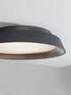 Vela LED Deckenleuchte Ø 45cm 3000K in modernem Design mit schlankem Profil in Weiß und Kaffeebraun