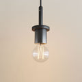 s.luce Velo Pendelleuchte mit schwarzem Metall und Glas, elegant und modern für stilvolle Räume