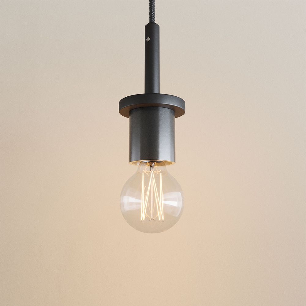 s.luce Velo sospensione in vetro 150cm nero