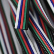 RGBW connection cable 5 x 0, 82mm 1 meter: Colored wires for LED-strip controller and transformer connection.