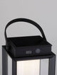 Verhal LED Außenstehleuchte 3000K Solar IP54 mit elegantem Schwarz und Tragegriff.