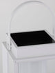 Verhal LED Außenstehleuchte 3000K Solar IP54 – Solar Paneel auf eleganter Außenleuchte in Weiß.