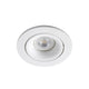 Verstellbare Einbaulampe ARGÓN GU10 Weiß - moderne, runde Deckenlampe in Weiß mit drehbarem LED-Leuchtmittel.