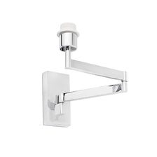 Verstellbare Wandleuchte ARTIS ohne Schirm Chrom, moderne verchromte Wandlampe mit verstellbarem Arm