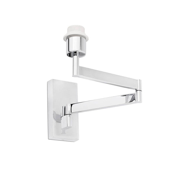 Verstellbare Wandleuchte ARTIS ohne Schirm Chrom, moderne verchromte Wandlampe mit verstellbarem Arm
