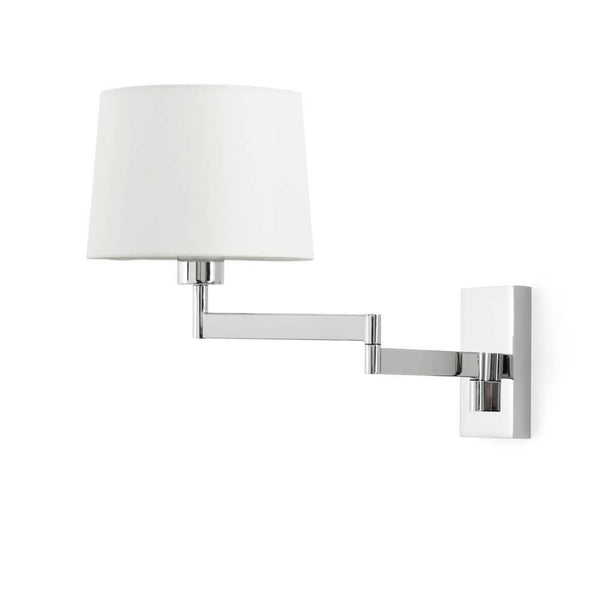 Verstellbare Wandleuchte ARTIS ohne Schirm Chrom, moderne verchromte Wandlampe mit flexiblem Arm