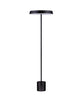 Vetro LED Stehlampe H 136cm Ø 40cm 3000K in modernem Design, elegante Mischung aus Aluminium und Acryl.