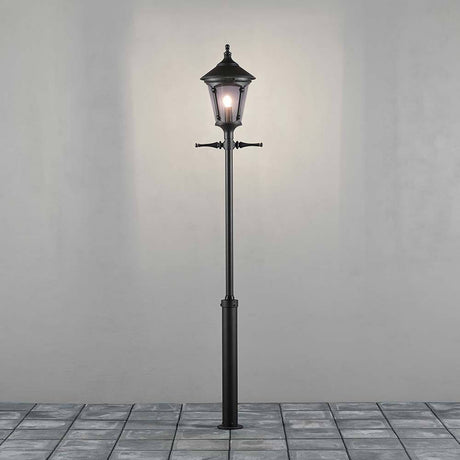 Virgo Standleuchte Schwarz, rauchfarbenes Acrylglas