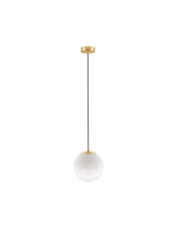 Vita Pendelleuchte E27 Gold, Weiß