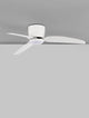 Volga LED Ventilator Ø 99,5cm 3000K mit modernen weißen Blättern und elegantem Design