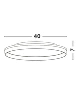 Vomos Deckenleuchte Ø 40cm 2700, 3000K