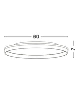 Lámpara de techo de Vomos Ø 60 cm 2700, 3000k