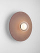 Vrahos Wandleuchte G9 Ø 44,5cm Beton Rot moderne Beton-Wandlampe mit rundem Design und G9-Leuchte