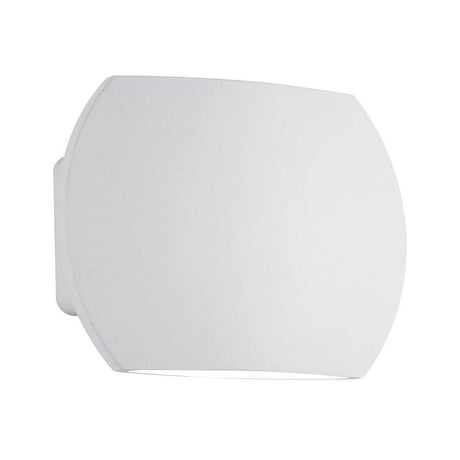 Wall Ceiling Bocca WL LED 2x3W White aluminium - modern wall light for accent lighting indoors.