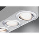 Wandleuchte Argun LED 3x4,8W Weiß Alu-Gebürstet mit schwenkbaren Spots und warmweißem Licht.