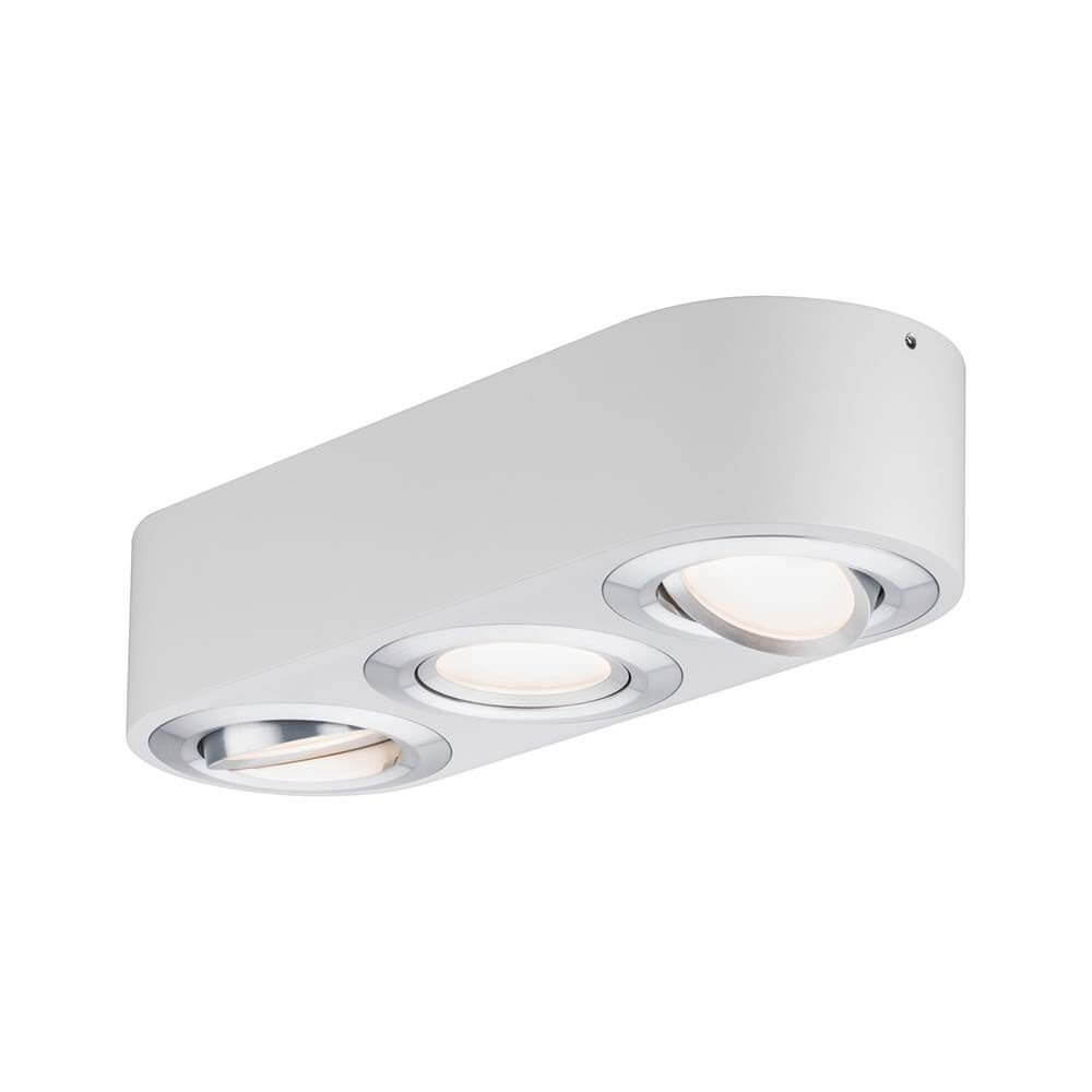 Wandleuchte Argun LED 3x4,8W Weiß Alu-Gebürstet mit schwenkbaren Spots für optimales Licht