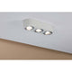 Wandleuchte Argun LED 3x4,8W Weiß Alu-Gebürstet mit drei dimmbaren Spots in modernem Design.