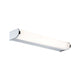 Wandleuchte Arneb IP44 LED 1x9W in Chrom mit satinierter Acrylabdeckung für blendfreies Licht im Bad.
