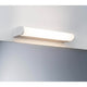 Wandleuchte Arneb IP44 LED 1x9W Weiß Alu Acryl, ideal für eine blendfreie Badbeleuchtung.