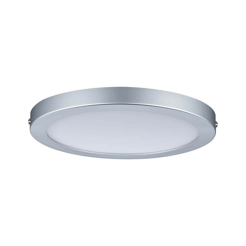 Wandleuchte Atria LED-Panel 220mm 15W 4000K in mattem Chrom-Design für gleichmäßige Raumausleuchtung