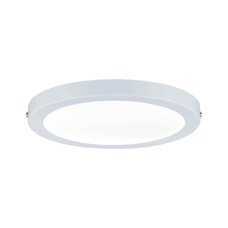 Atria wall light LED-panel 220mm 15W 4000K white - flat, round ceiling light in matte white with even illumination.