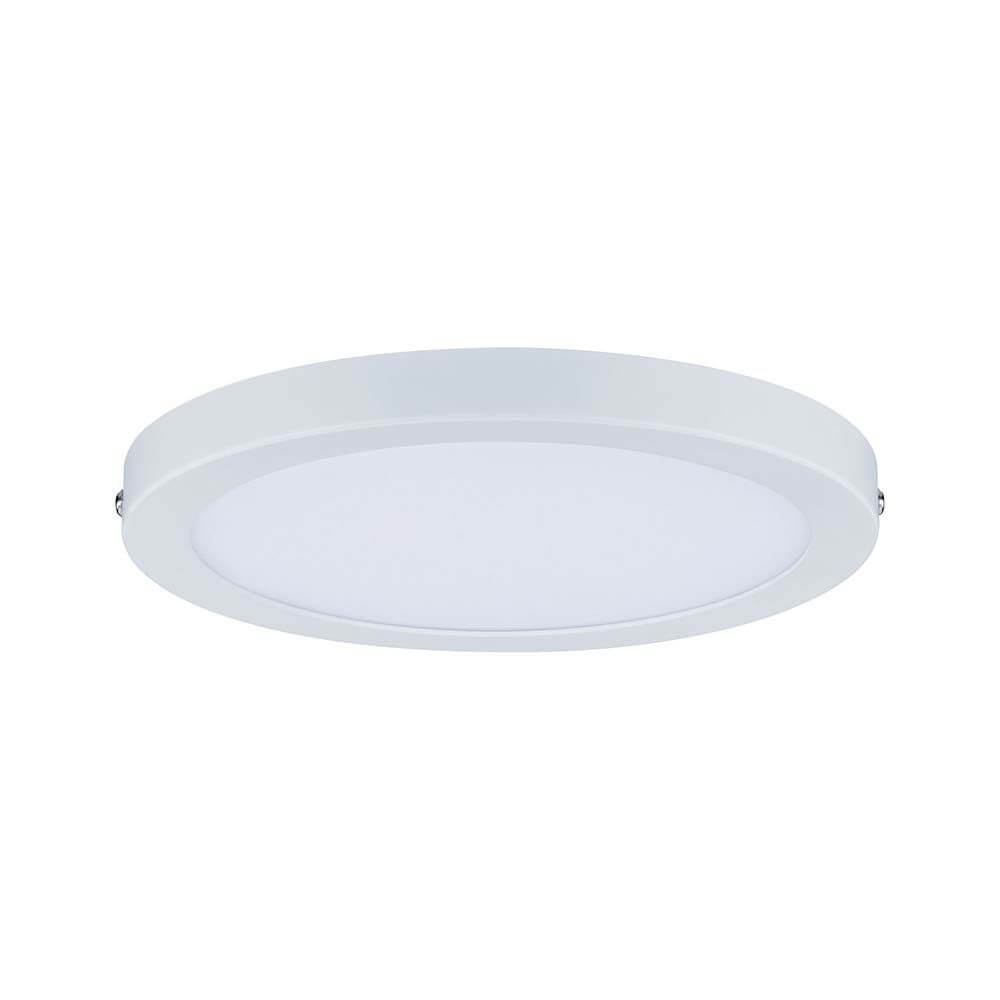 Wandleuchte Atria LED-Panel 220mm 15W 4000K Weiß, flaches rundes Design mit gleichmäßiger Raumausleuchtung in Weiß.