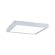 Wandleuchte Atria LED-Panel 220x220mm 16W 4000K Weiß in modernem Design und flacher Bauweise.