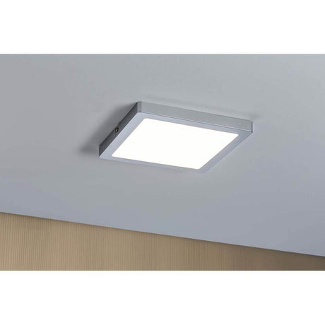 Atria wall light LED panel 220x220mm 20W in a modern design, with warm white light and flush mounting.