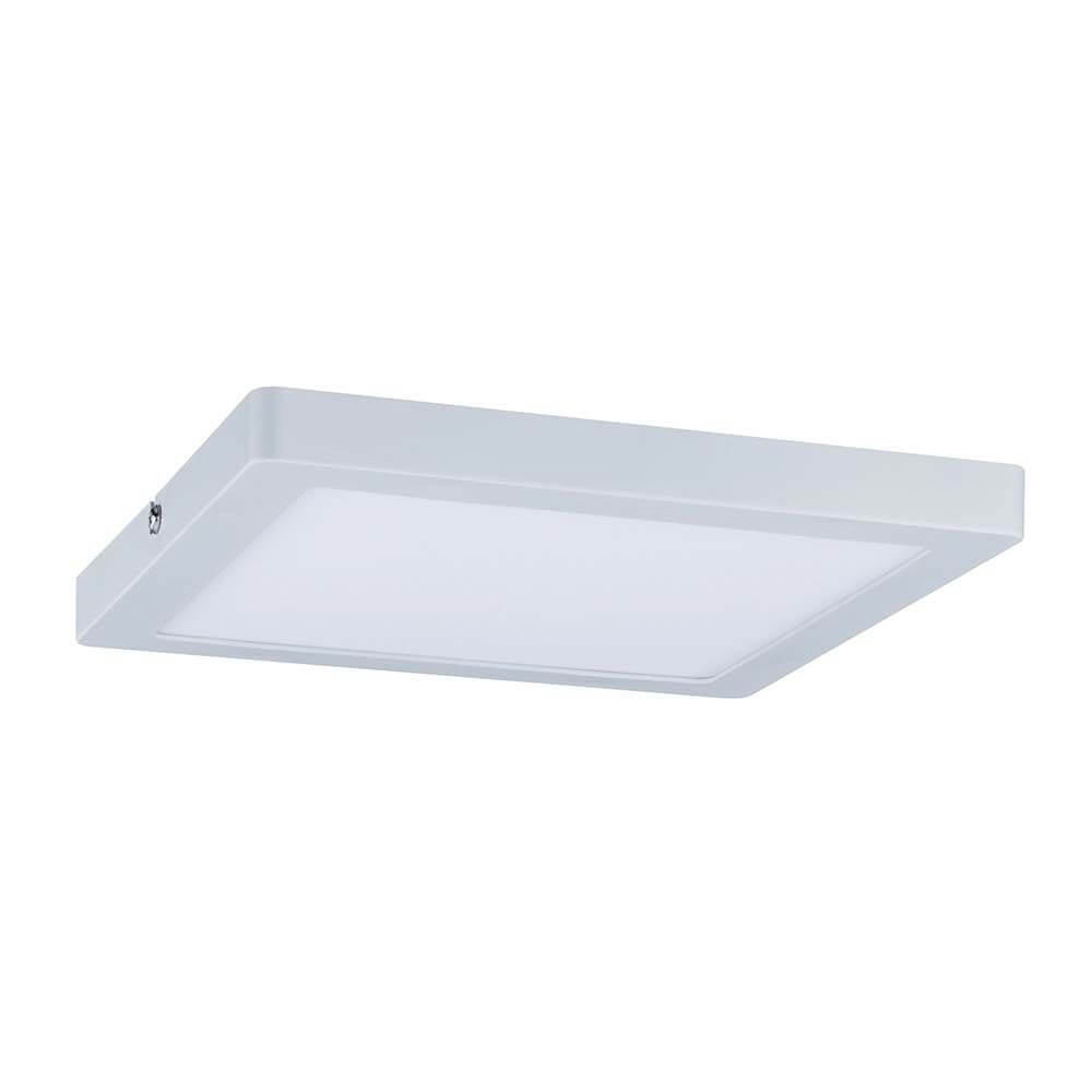 Wandleuchte Atria LED-Panel 220x220mm 20W Weiß - flache, moderne Deckenleuchte mit warmweißem Licht.