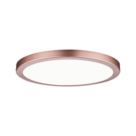 Wandleuchte Atria LED-Panel 300mm 19W 4000K Rosegold, rundes Design, flach, pflegeleicht.