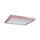 Wandleuchte Atria LED-Panel 300x300mm 20W 4000K Rosegold matt mit flachem Design für gleichmäßige Raumausleuchtung.