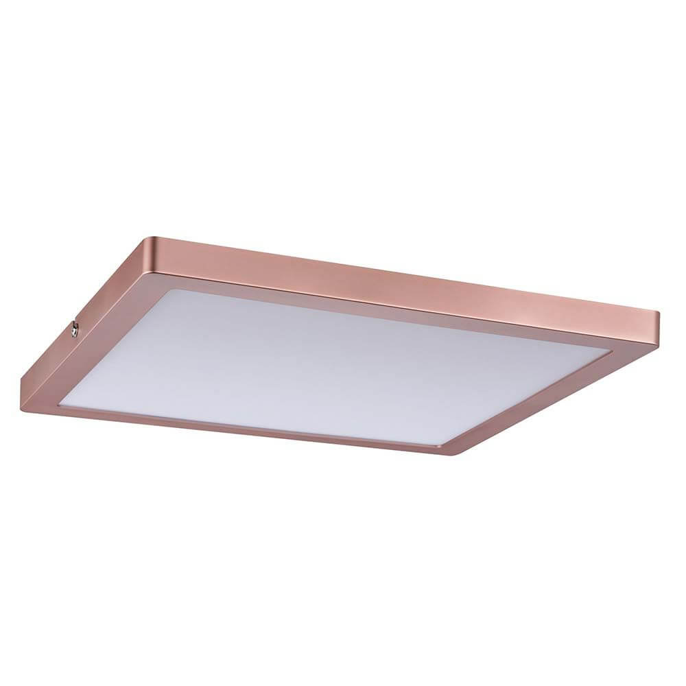 Wandleuchte Atria LED-Panel 300x300mm 24W Rosegold, flache Lichtquelle mit warmweißem Licht.