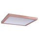 Wandleuchte Atria LED-Panel 300x300mm 24W Rosegold, flache Lichtquelle mit warmweißem Licht.