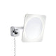 Wandleuchte Bela Kosmetikspiegel IP44 LED 5,7W Chrom Weiß mit ausziehbarem Gelenk für verstellbare Verwendung.