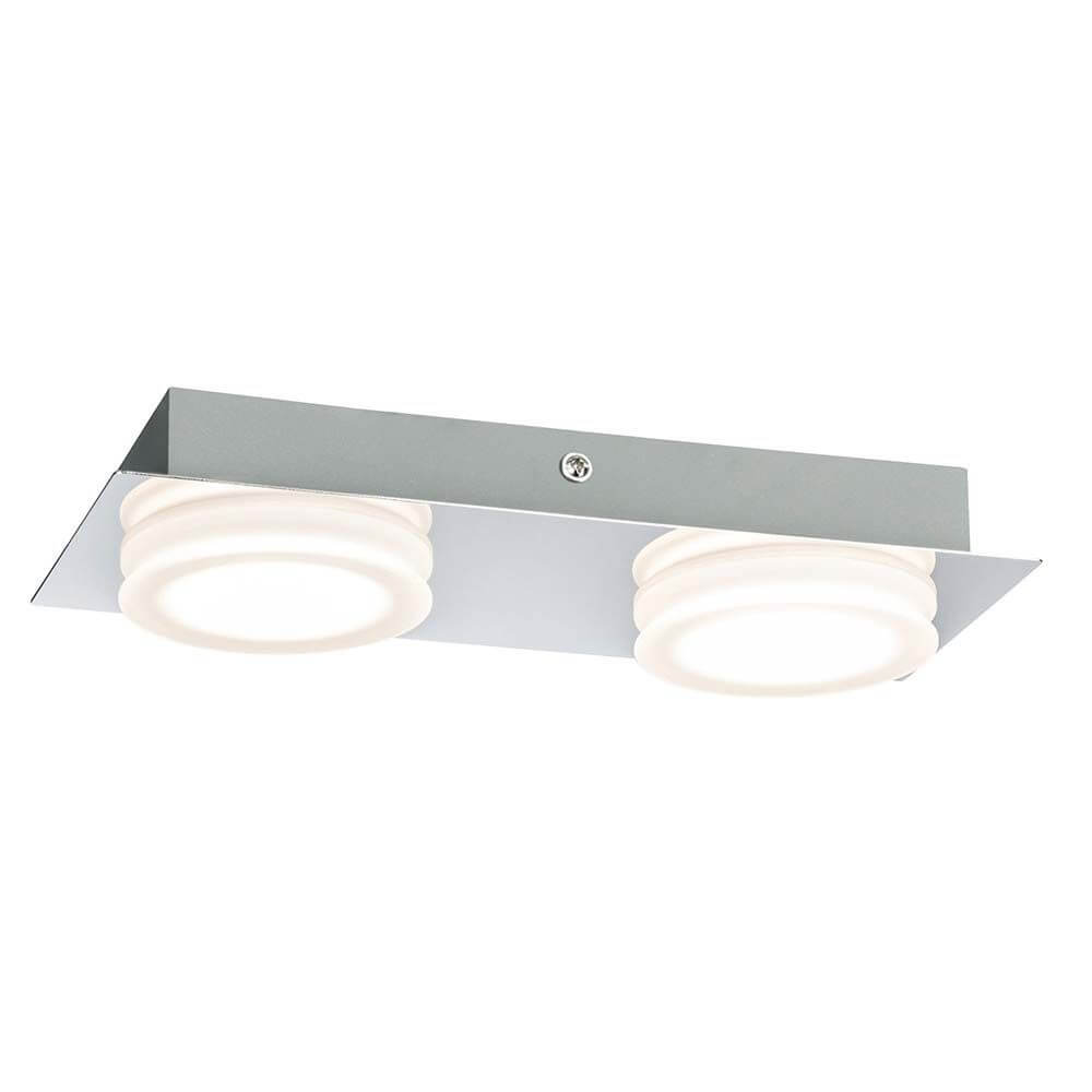 Wandleuchte Doradus IP23 LED 2x5W Chrom mit modernem Design und blendfreiem Licht für Ihr Bad
