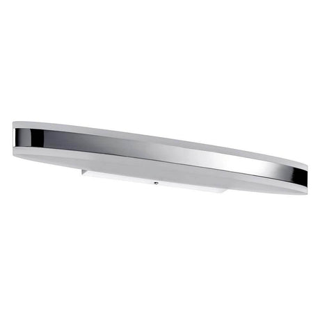 Kuma wall light IP44 LED 1x9W 500mm chrome white acrylic with chrome glare guard for bathroom lighting